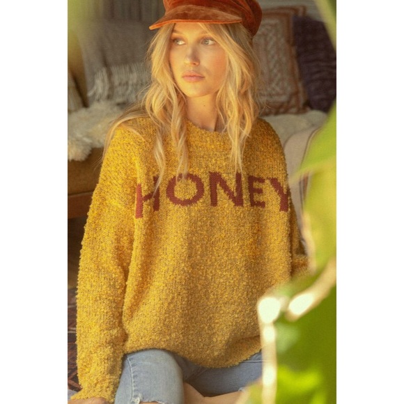 Sweaters - 🍯 Honey Popcorn Knit Sweater